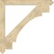 Ekena Millwork Merced Arts & Crafts Rough Sawn Bracket, Douglas Fir, 4"W x 46"D x 46"H BKT04X46X46MRC03RDF - alternate 3